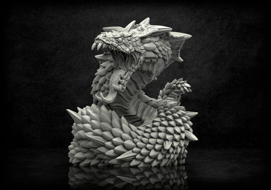 Ancient Basilisk Miniature - Adaevy Creations - 28mm / 32mm / 36mm