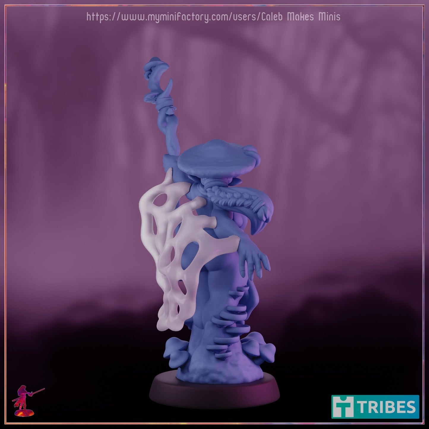 Firbolg Druid (Standard, Topless, & Nude Versions) - Caleb Makes Minis - 28mm / 32mm / 36mm