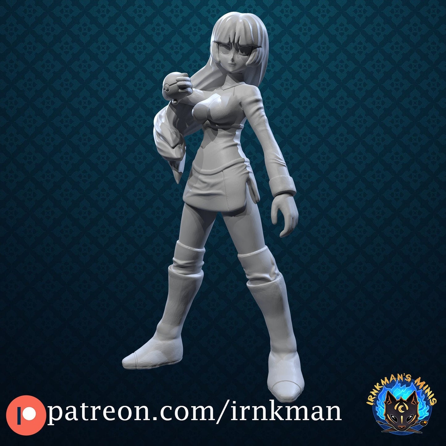 Gym Leader Sabrina Miniature - Irnkman's Minis - 28mm / 32mm / 36mm