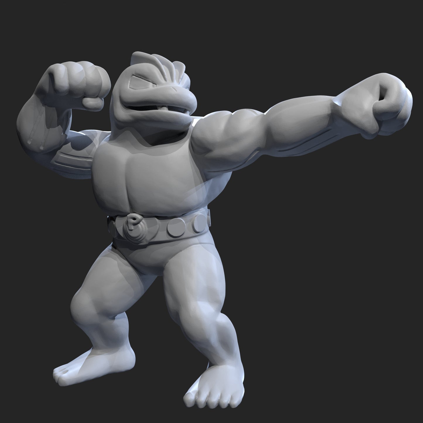 Machop / Machoke / Machamp Miniatures - Irnkman's Minis