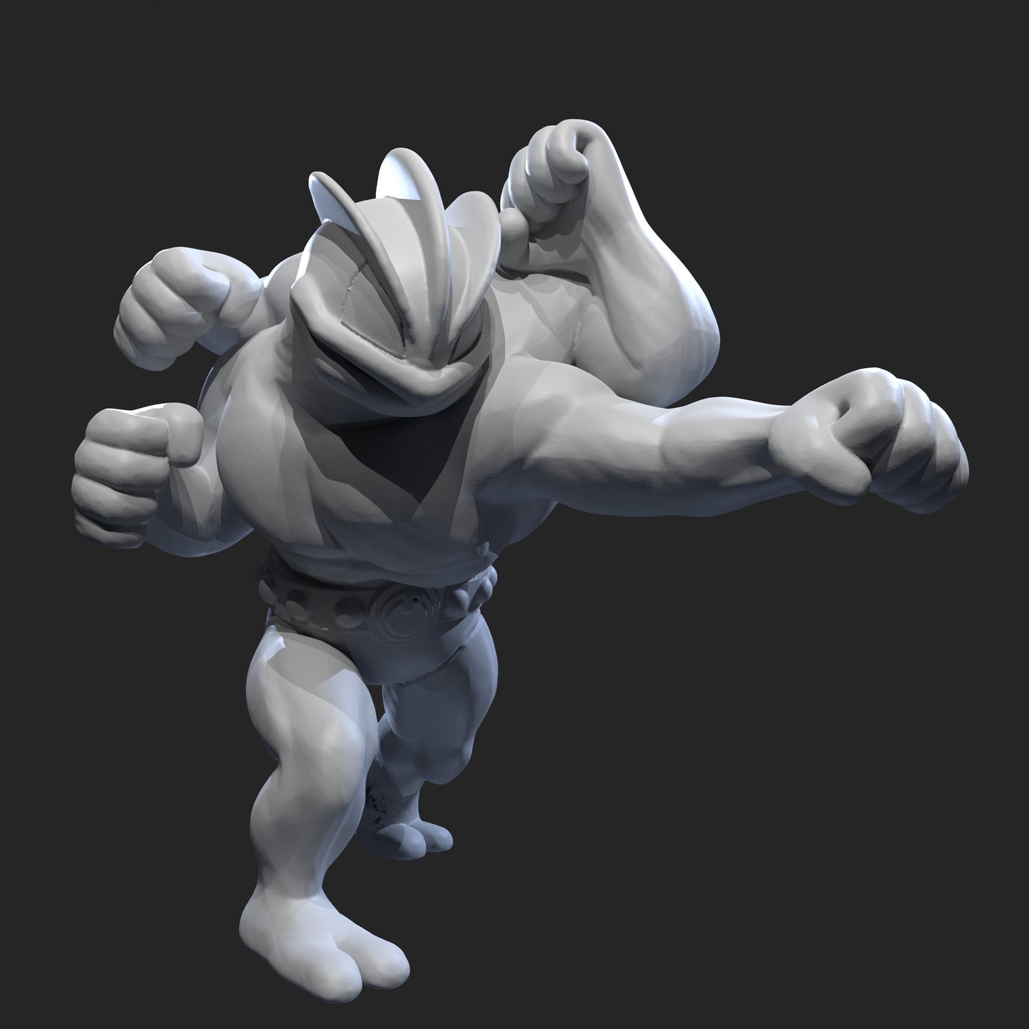 Machop / Machoke / Machamp Miniatures - Irnkman's Minis