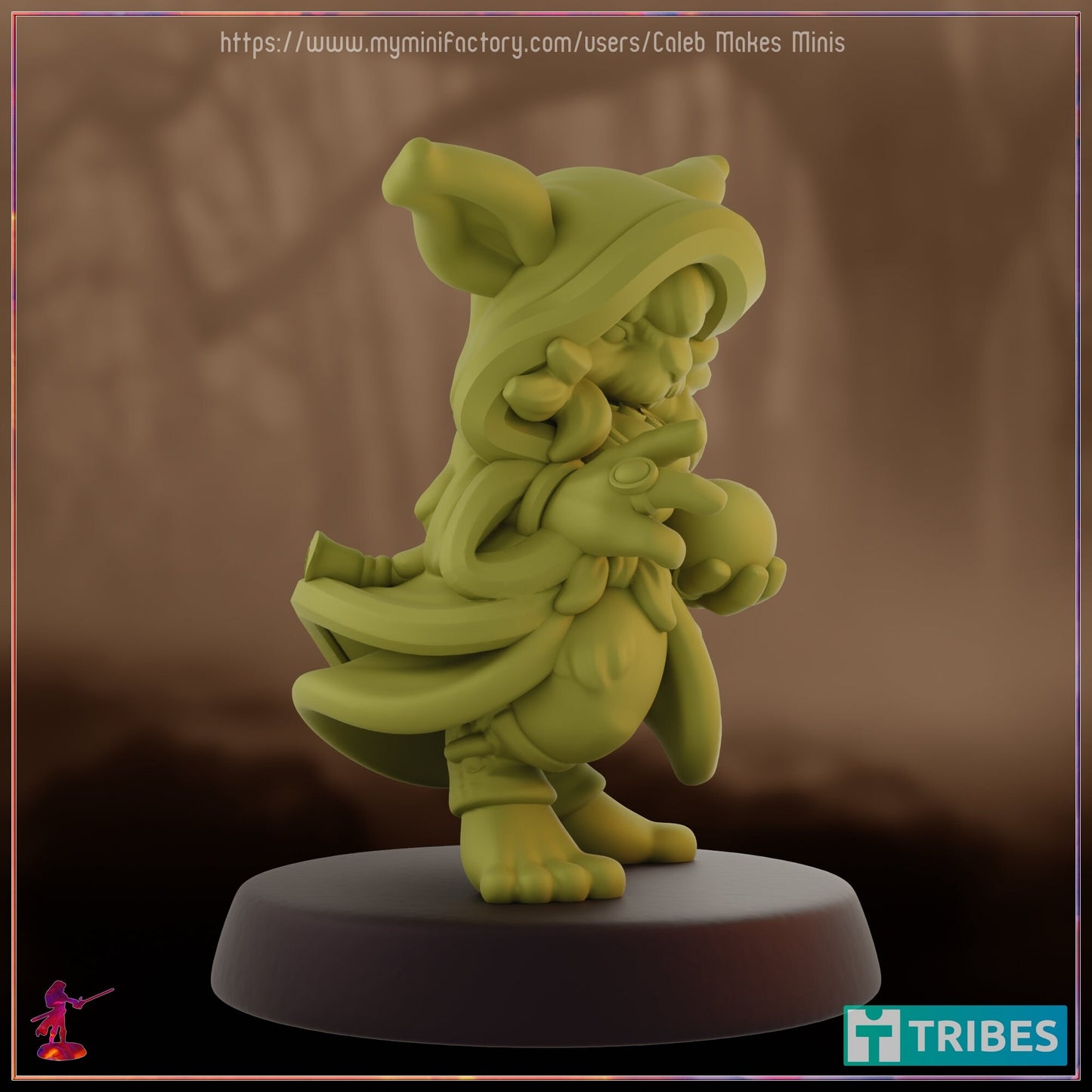 Harengon Fortune Teller - Caleb Makes Minis - 28mm / 32mm / 36mm