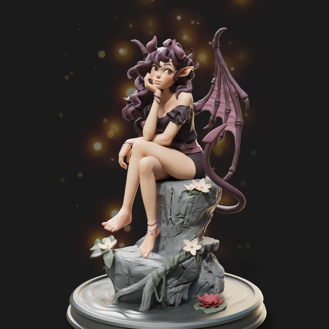 Celestia, Succubus (Standard & NSFW Versions) - Female Miniatures - 28mm / 32mm / 36mm / 75mm