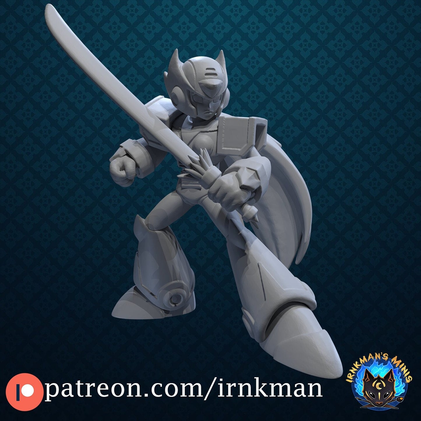 Maverick Hunter Miniature - Irnkman's Minis - 28mm / 32mm / 36mm