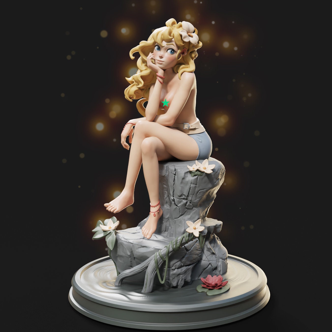 Celestia, Human (Standard & NSFW Versions) - Female Miniatures - 28mm / 32mm / 36mm / 75mm