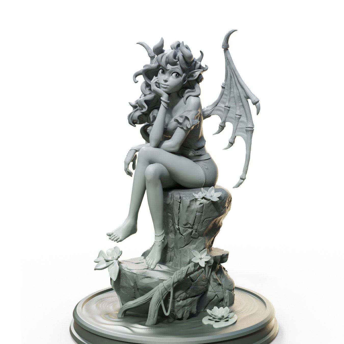 Celestia, Succubus (Standard & NSFW Versions) - Female Miniatures - 28mm / 32mm / 36mm / 75mm