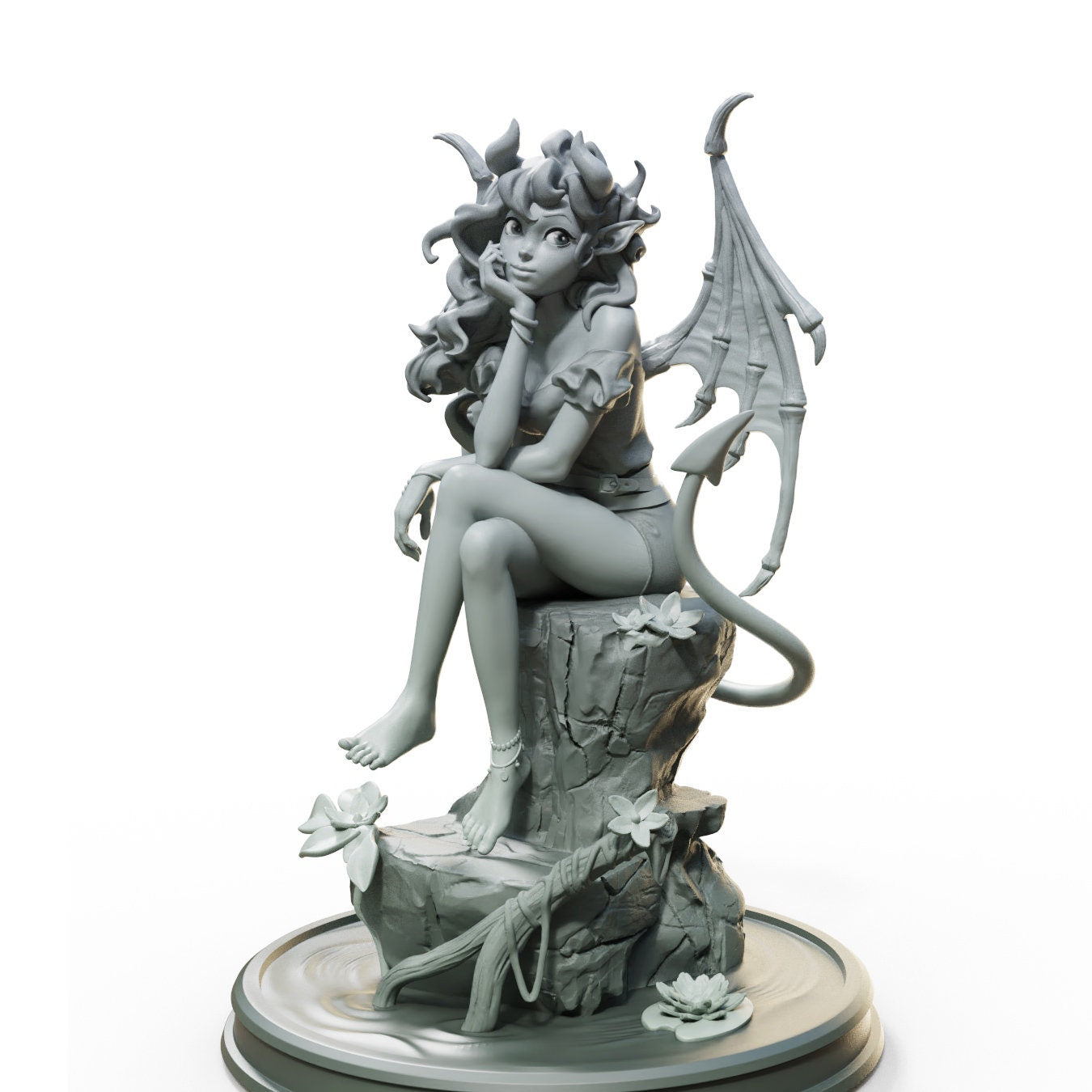 Celestia, Succubus (Standard & NSFW Versions) - Female Miniatures - 28mm / 32mm / 36mm / 75mm