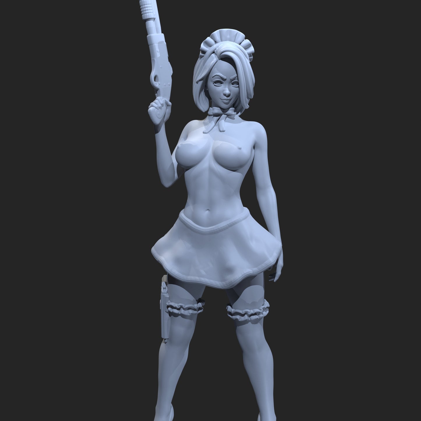 Shotgun Maid (Standard & NSFW Versions) - Bunch-O-Minis - 28mm / 32mm / 36mm / 75mm