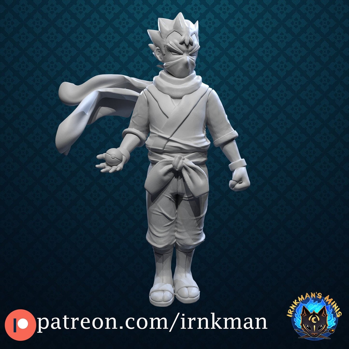 Gym Leader Koga Miniature - Irnkman's Minis - 28mm / 32mm / 36mm