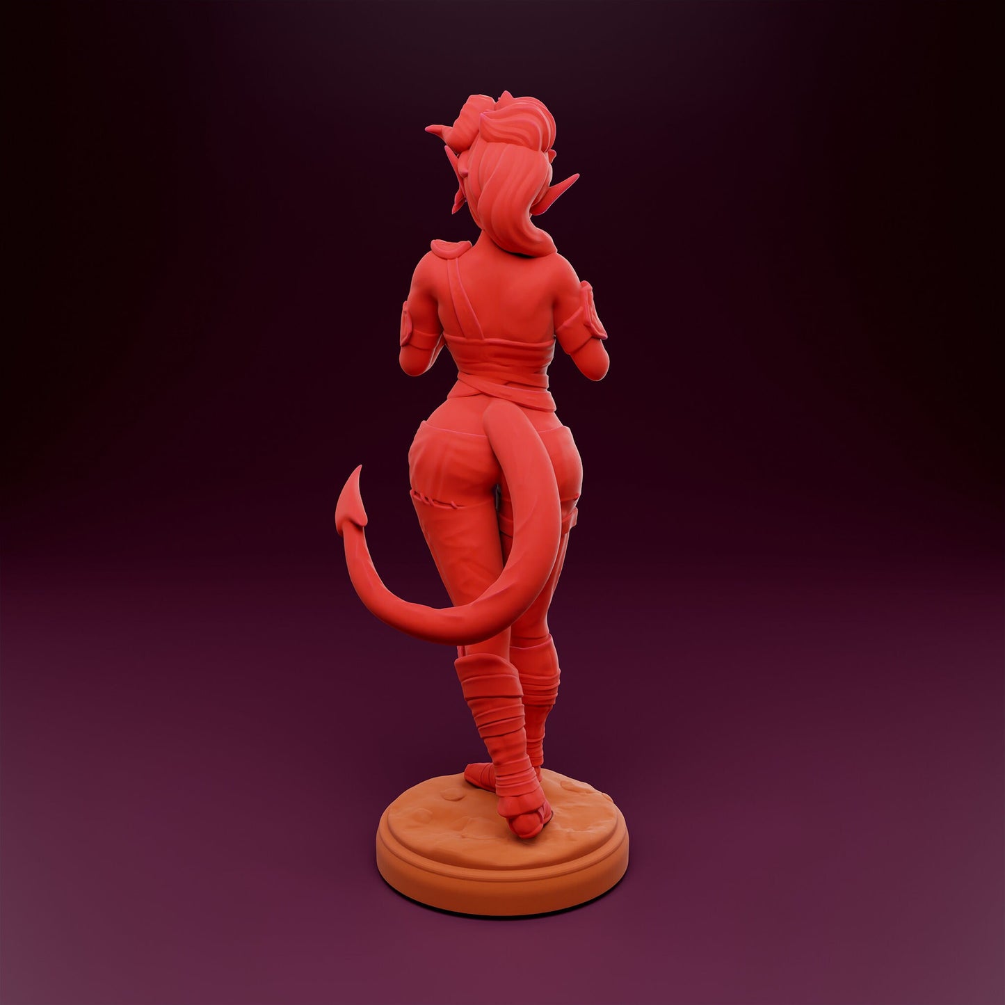 Carla, Hot Hearted Tiefling Barbarian (Standard & NSFW Variations) - Lavender Devilry - 28mm / 32mm / 36mm / 75mm