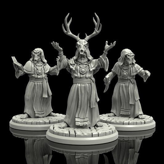 Cosmic Abyss Cultist Miniature (3 Variations) - Adaevy Creations - 28mm / 32mm / 36mm