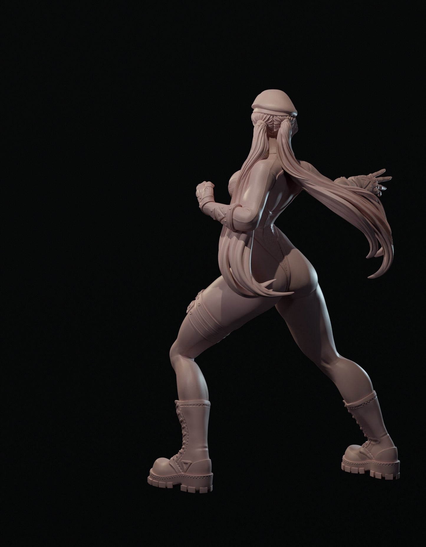 Sergeant Kelly: Fighting Pose (Standard, Swimsuit, and Nude Variations) - Mini Dreams - 75mm / 100mm