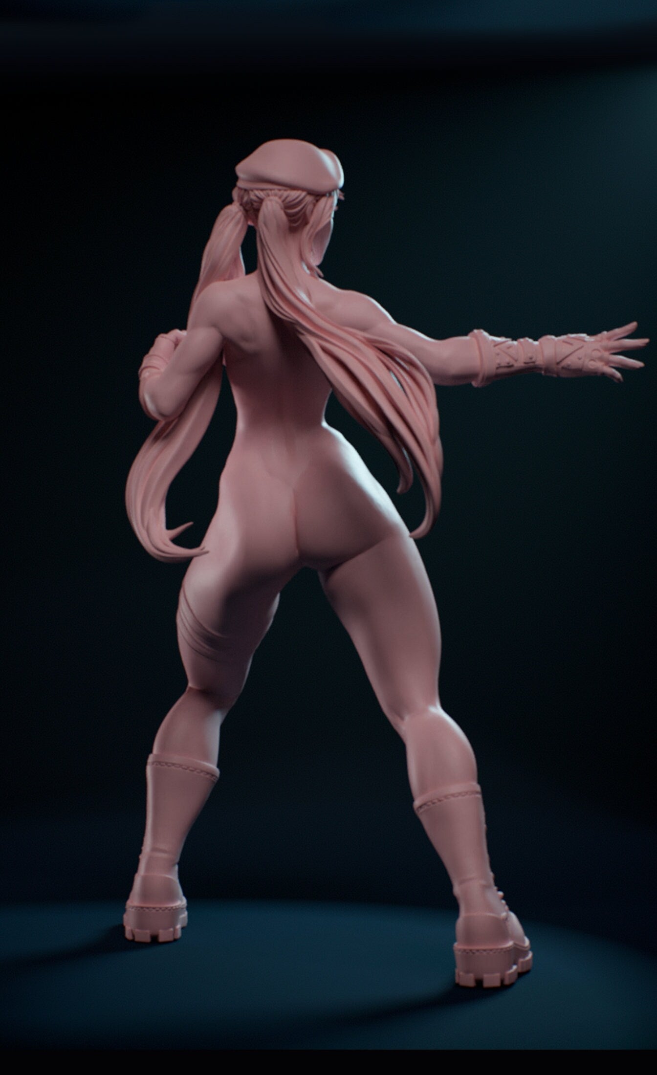 Sergeant Kelly: Fighting Pose (Standard, Swimsuit, and Nude Variations) - Mini Dreams - 75mm / 100mm