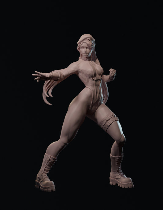 Sergeant Kelly: Fighting Pose (Standard, Swimsuit, and Nude Variations) - Mini Dreams - 75mm / 100mm