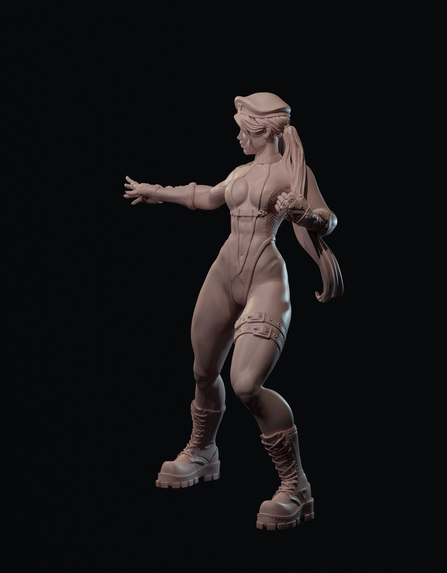 Sergeant Kelly: Fighting Pose (Standard, Swimsuit, and Nude Variations) - Mini Dreams - 75mm / 100mm