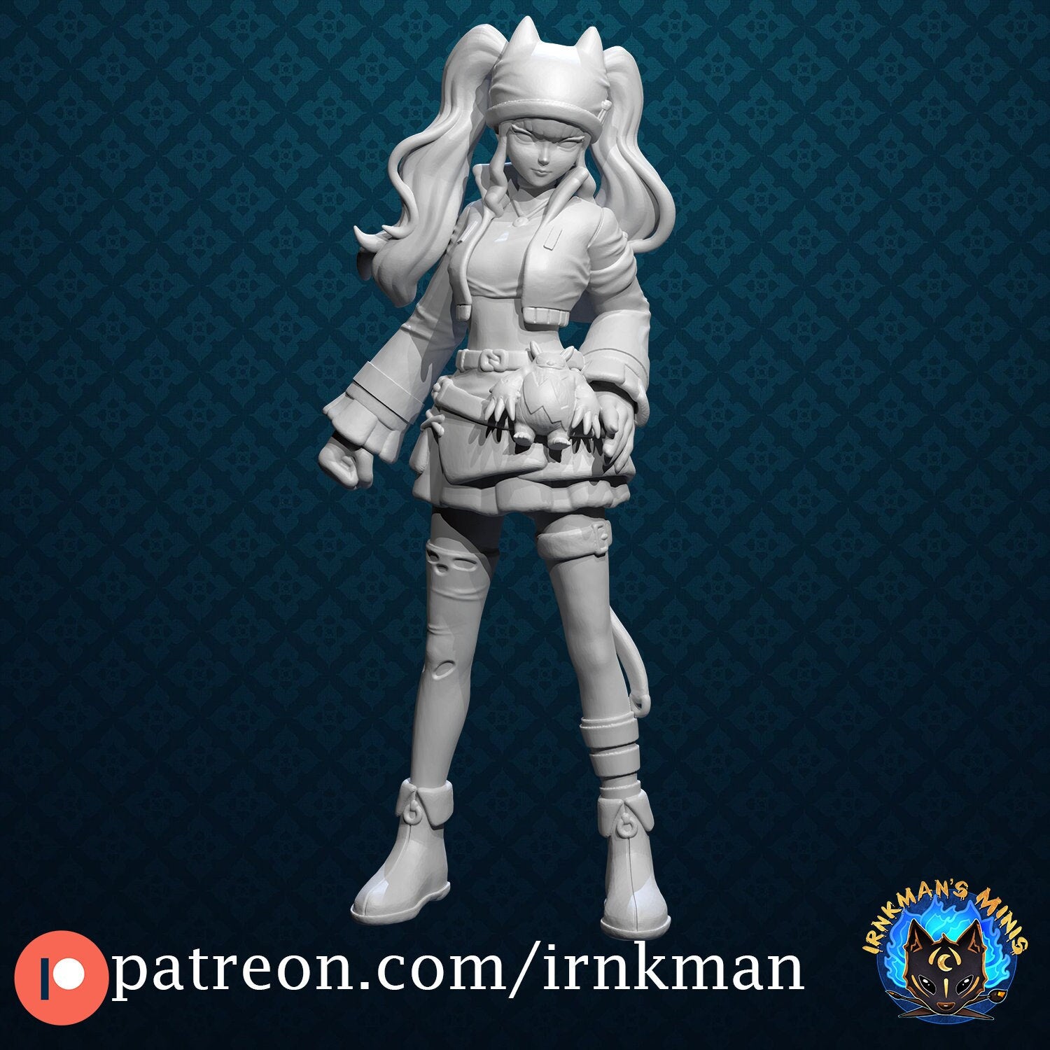 Zoe Rayne Miniature - Irnkman's Minis - 28mm / 32mm / 36mm / 75mm