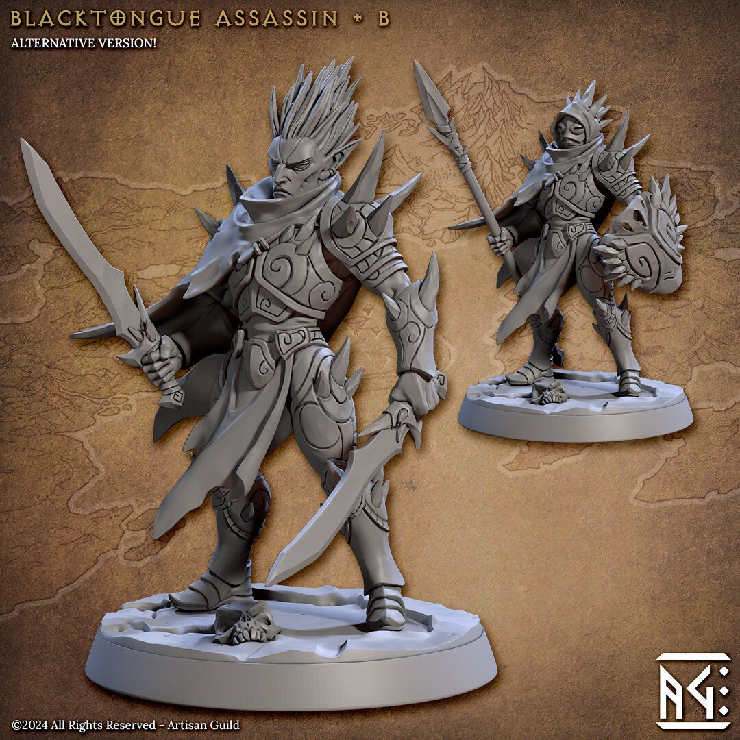 Blacktongue Assassins (6 Standard & 6 Alternate Variations) - Artisan Guild - 28mm / 32mm / 36mm