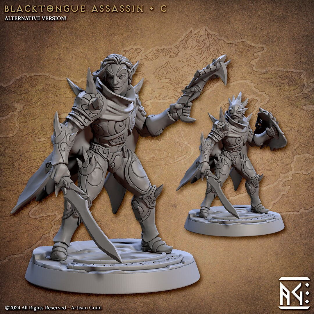 Blacktongue Assassins (6 Standard & 6 Alternate Variations) - Artisan Guild - 28mm / 32mm / 36mm