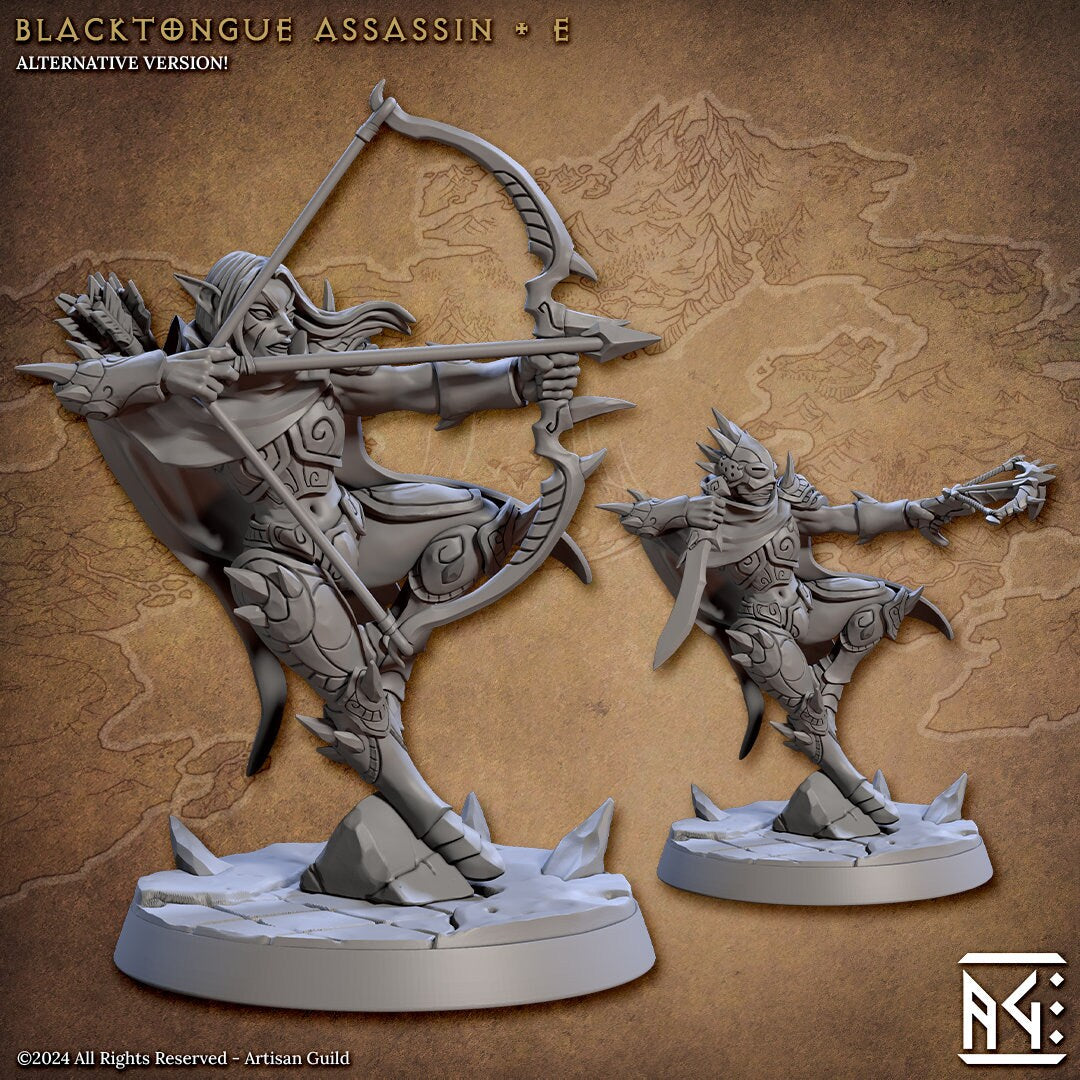 Blacktongue Assassins (6 Standard & 6 Alternate Variations) - Artisan Guild - 28mm / 32mm / 36mm