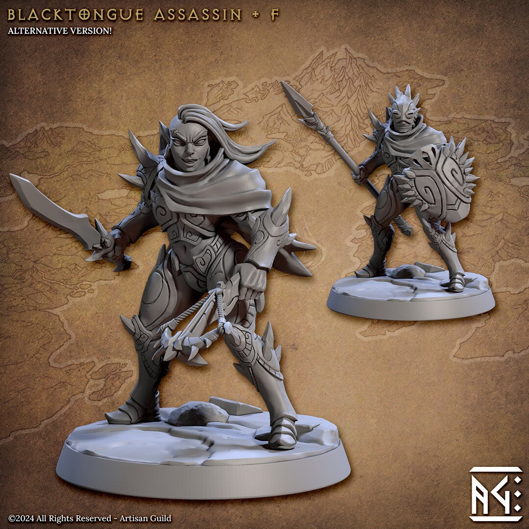 Blacktongue Assassins (6 Standard & 6 Alternate Variations) - Artisan Guild - 28mm / 32mm / 36mm