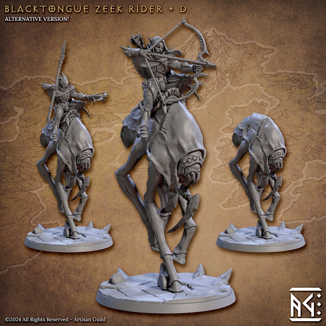 Blacktongue Zeek Riders (6 Standard & Alternate Variations) - Artisan Guild - 28mm / 32mm / 36mm