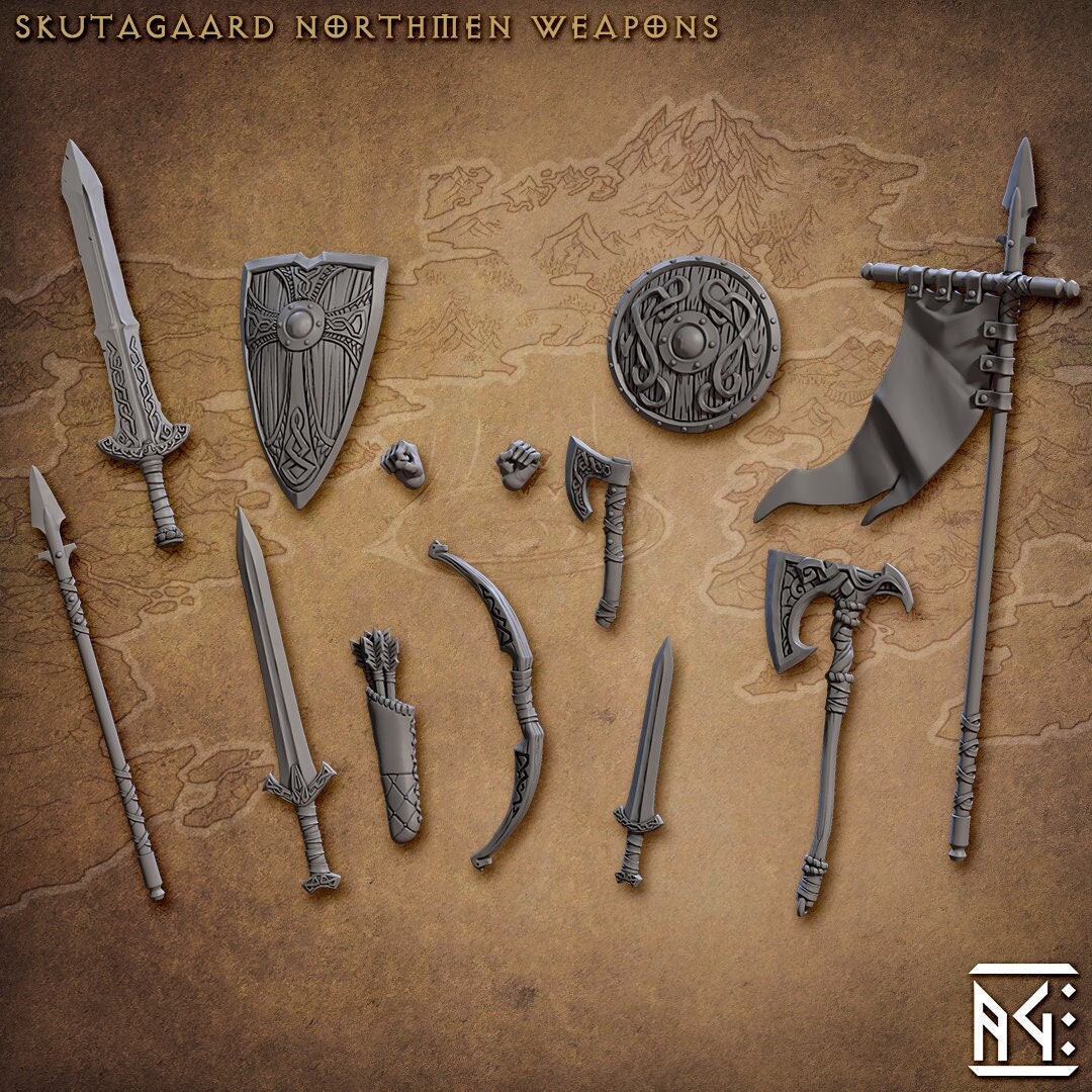 Skutagaard Northmen Weapons Set - Artisan Guild - 28mm / 32mm / 36mm