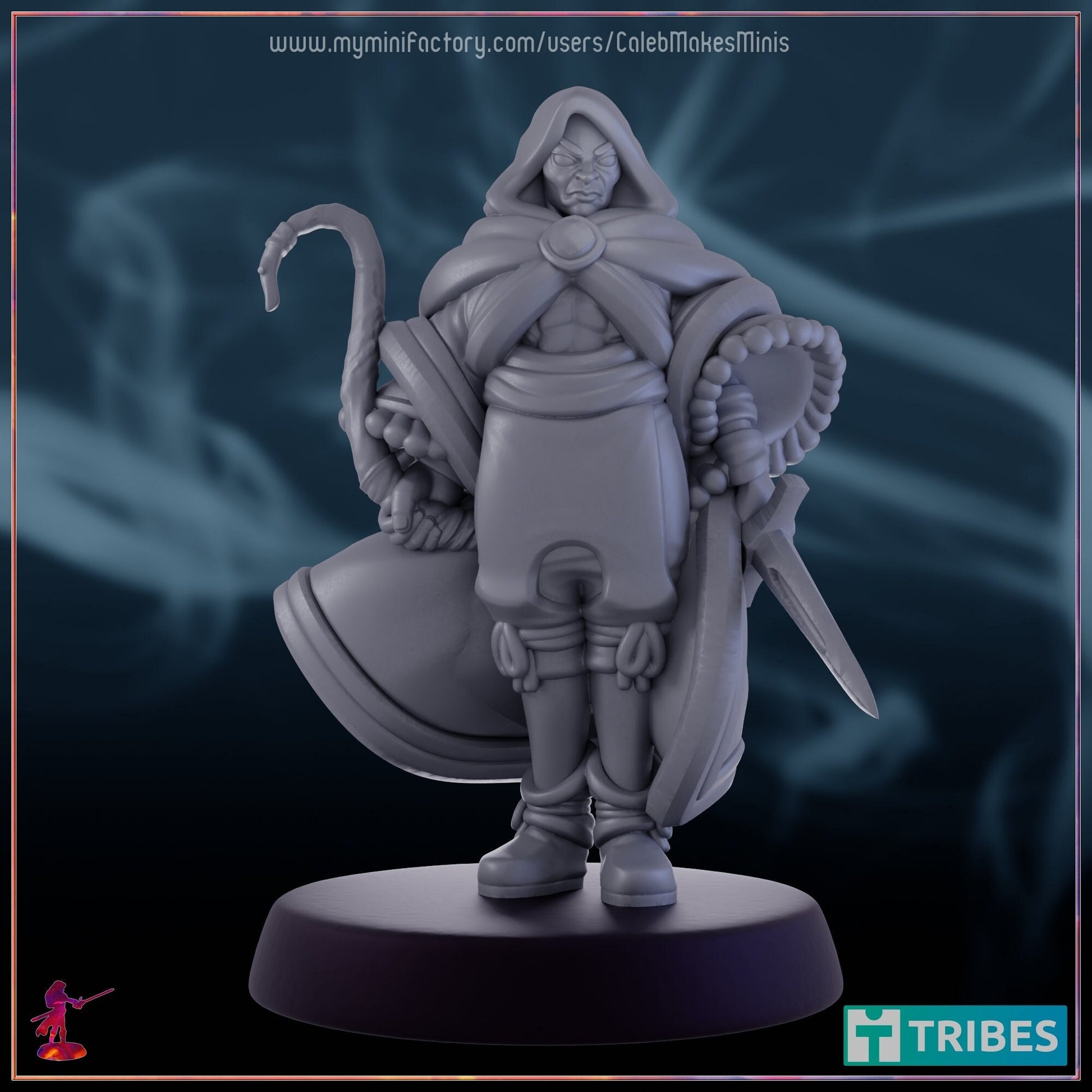 Silver Elf Ranger - Caleb Makes Minis - 28mm / 32mm / 36mm