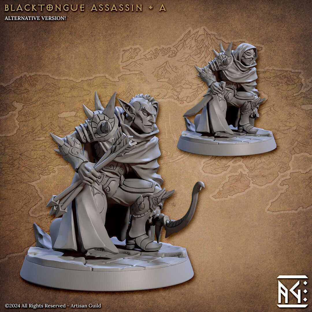 Blacktongue Assassins (6 Standard & 6 Alternate Variations) - Artisan Guild - 28mm / 32mm / 36mm