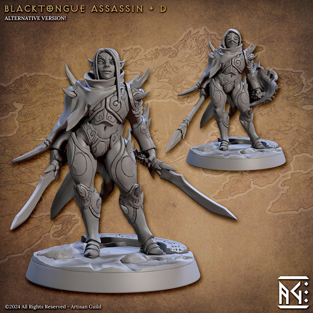 Blacktongue Assassins (6 Standard & 6 Alternate Variations) - Artisan Guild - 28mm / 32mm / 36mm