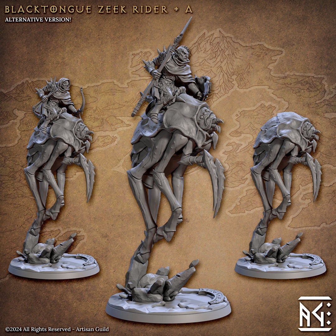 Blacktongue Zeek Riders (6 Standard & Alternate Variations) - Artisan Guild - 28mm / 32mm / 36mm