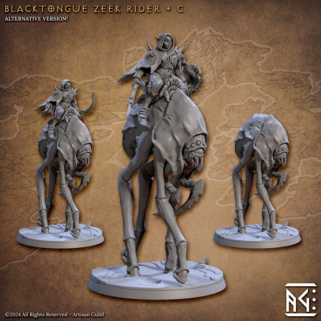 Blacktongue Zeek Riders (6 Standard & Alternate Variations) - Artisan Guild - 28mm / 32mm / 36mm