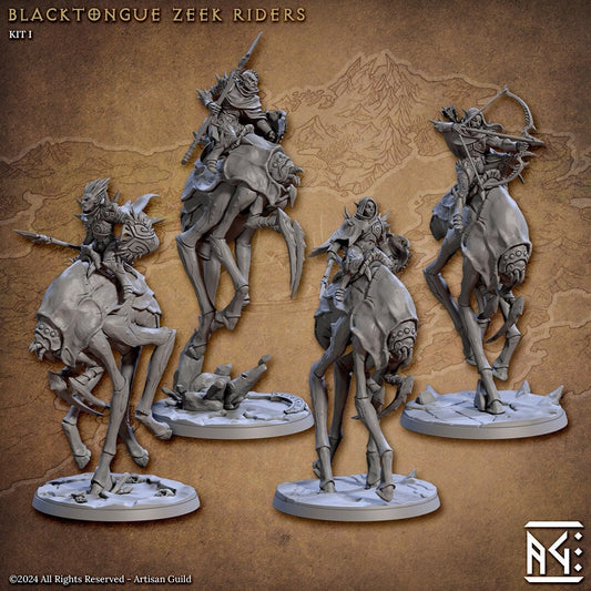 Blacktongue Zeek Riders (6 Standard & Alternate Variations) - Artisan Guild - 28mm / 32mm / 36mm