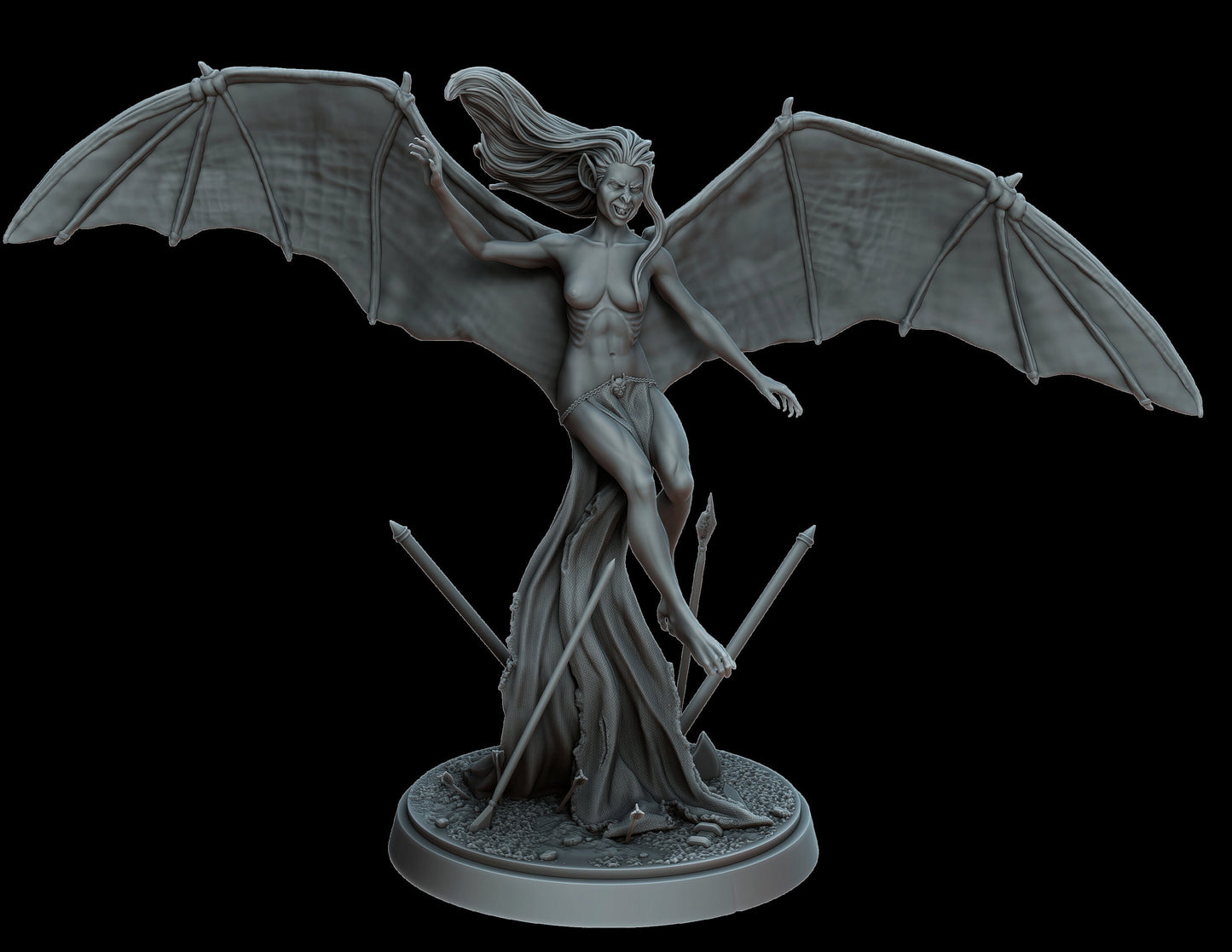 Countess Cursedawn Miniature (Standard, Diorama, True Vampire, & NSFW Variations) - Vortex Studios - 28mm / 32mm / 36mm / 75mm