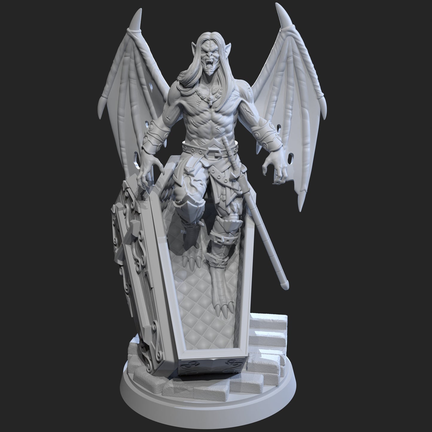 Vampire Count Krovzovich Miniature (Standard, Diorama & True Vampire Variations) - Vortex Studios - 28mm / 32mm / 36mm