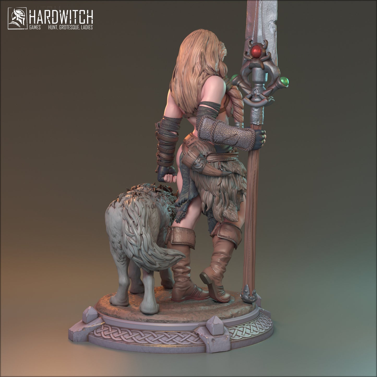 Alva Thurd Miniature (Standard & NSFW Variations) - HardWitch Games- 28mm / 32mm / 36mm / 75mm / 100mm