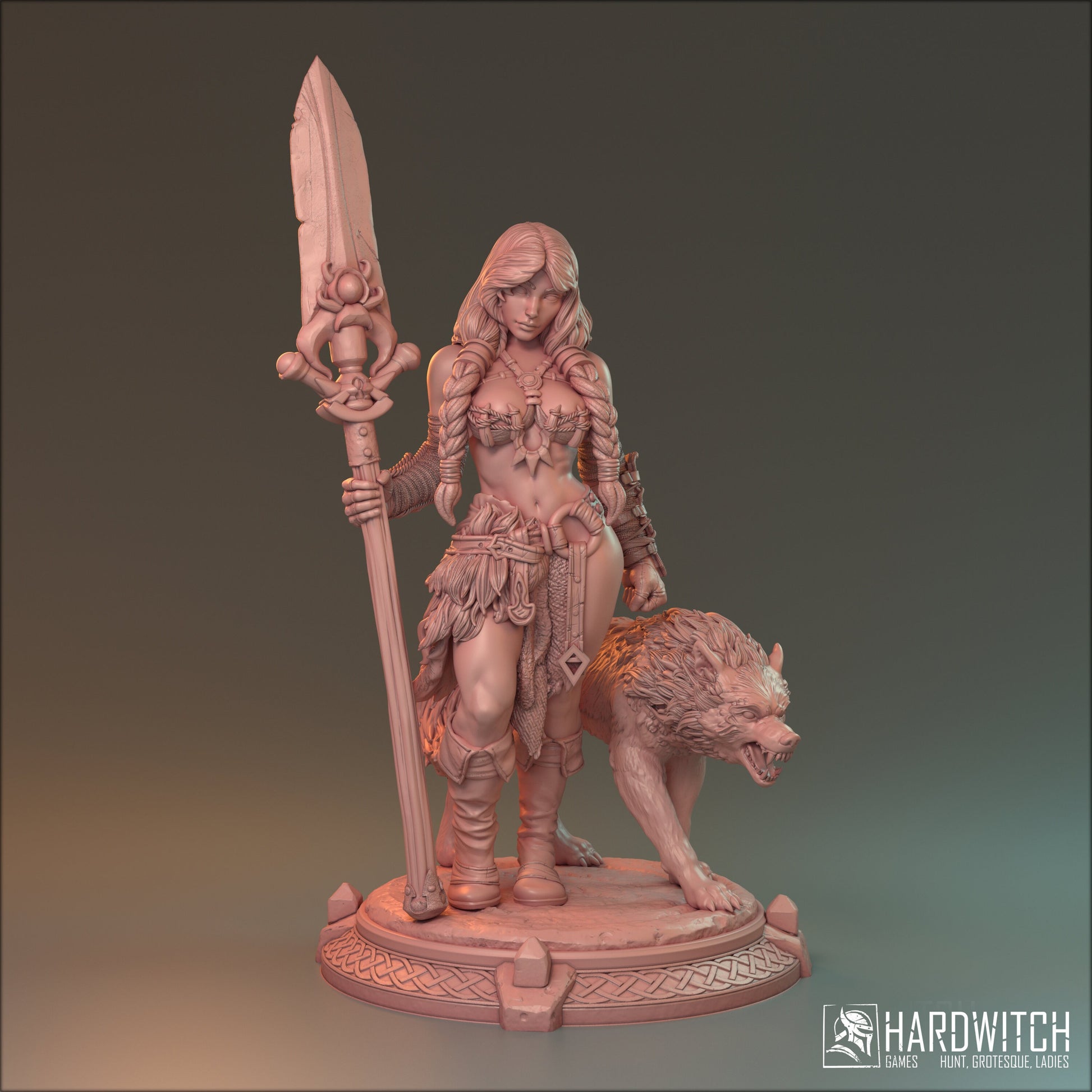 Alva Thurd Miniature (Standard & NSFW Variations) - HardWitch Games- 28mm / 32mm / 36mm / 75mm / 100mm