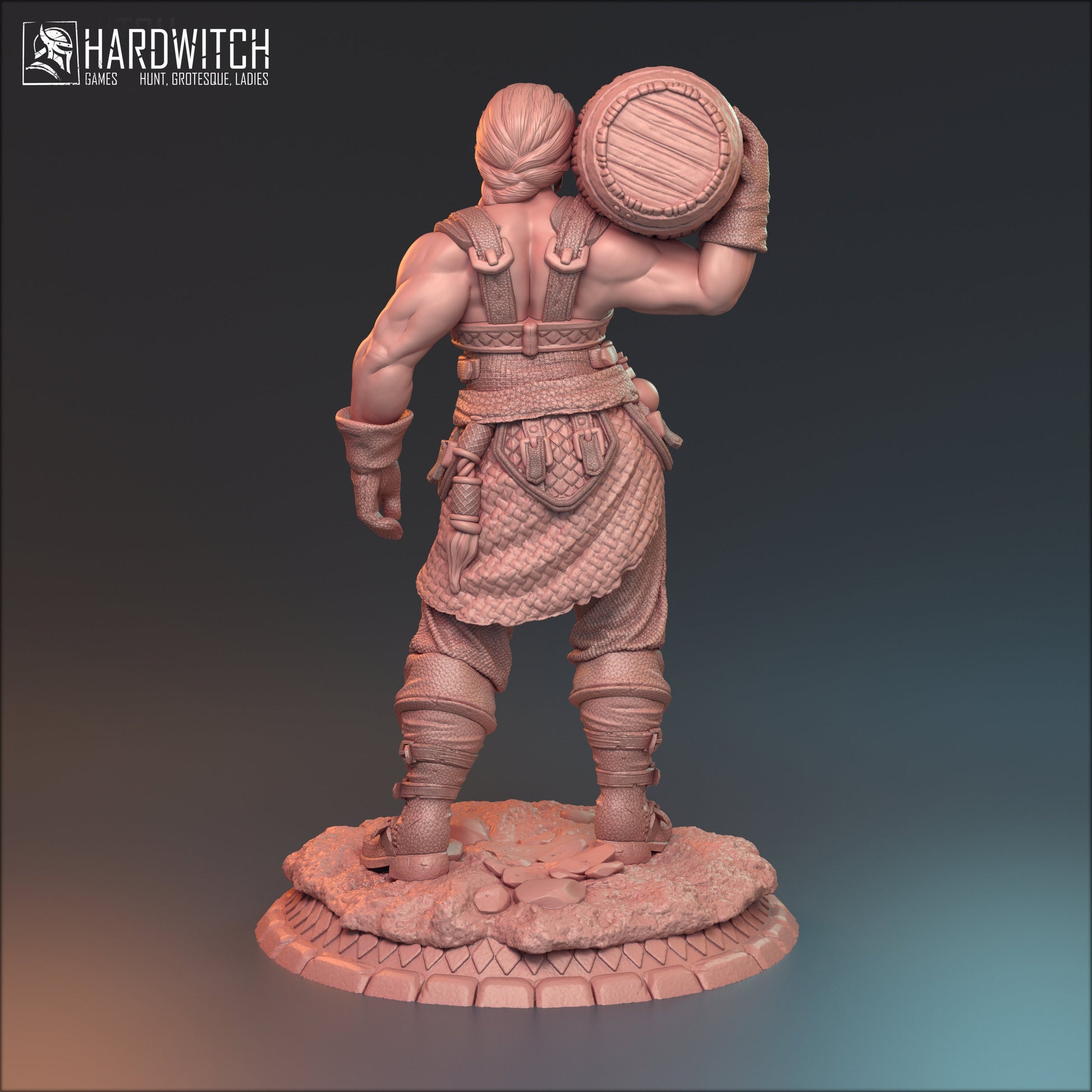 Bianka the Barkeep Miniature - HardWitch Games - 28mm / 32mm / 36mm / 75mm