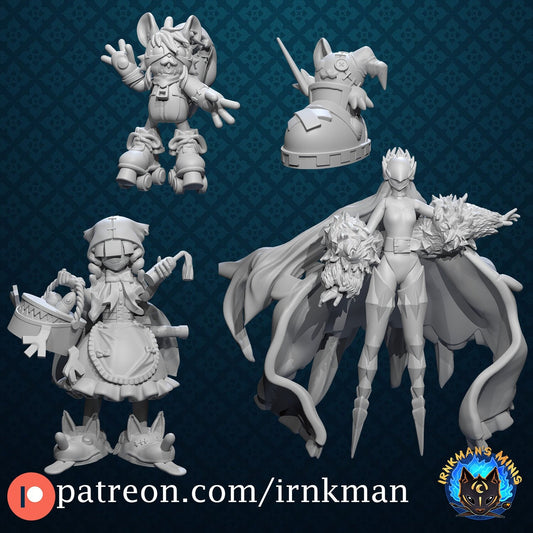 Cendrillmon Digivolution Line Miniatures - Irnkman's Minis