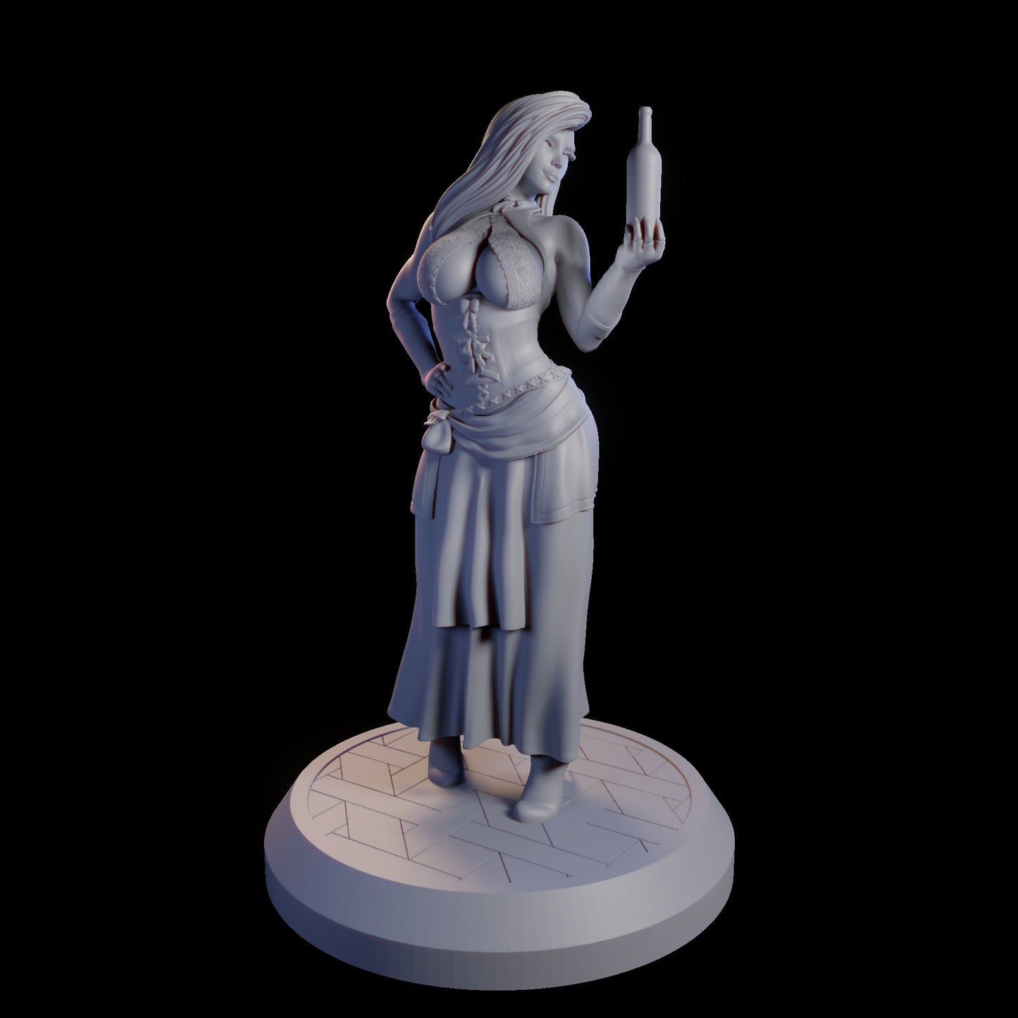 Morgana Darkthorn Miniature (Standard & NSFW Variations) - QB Works - 28mm / 32mm / 36mm / 75mm