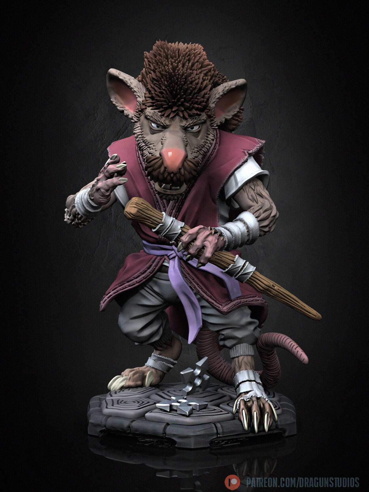 Radical Rat (Old & Young Variations) - DraGun Studios - 28mm / 32mm / 36mm / 100mm