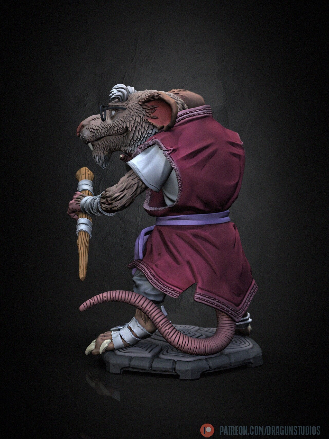 Radical Rat (Old & Young Variations) - DraGun Studios - 28mm / 32mm / 36mm / 100mm