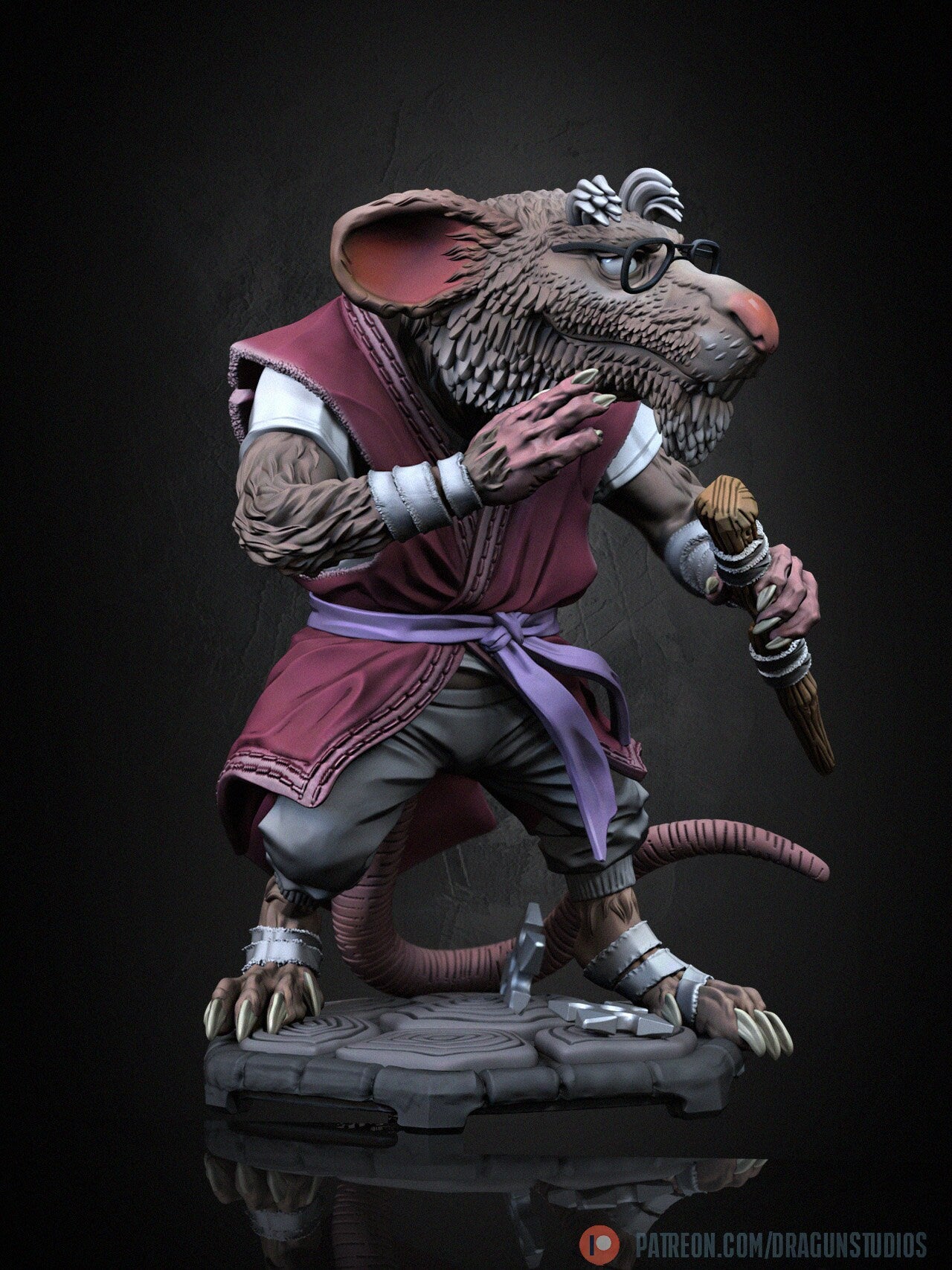 Radical Rat (Old & Young Variations) - DraGun Studios - 28mm / 32mm / 36mm / 100mm