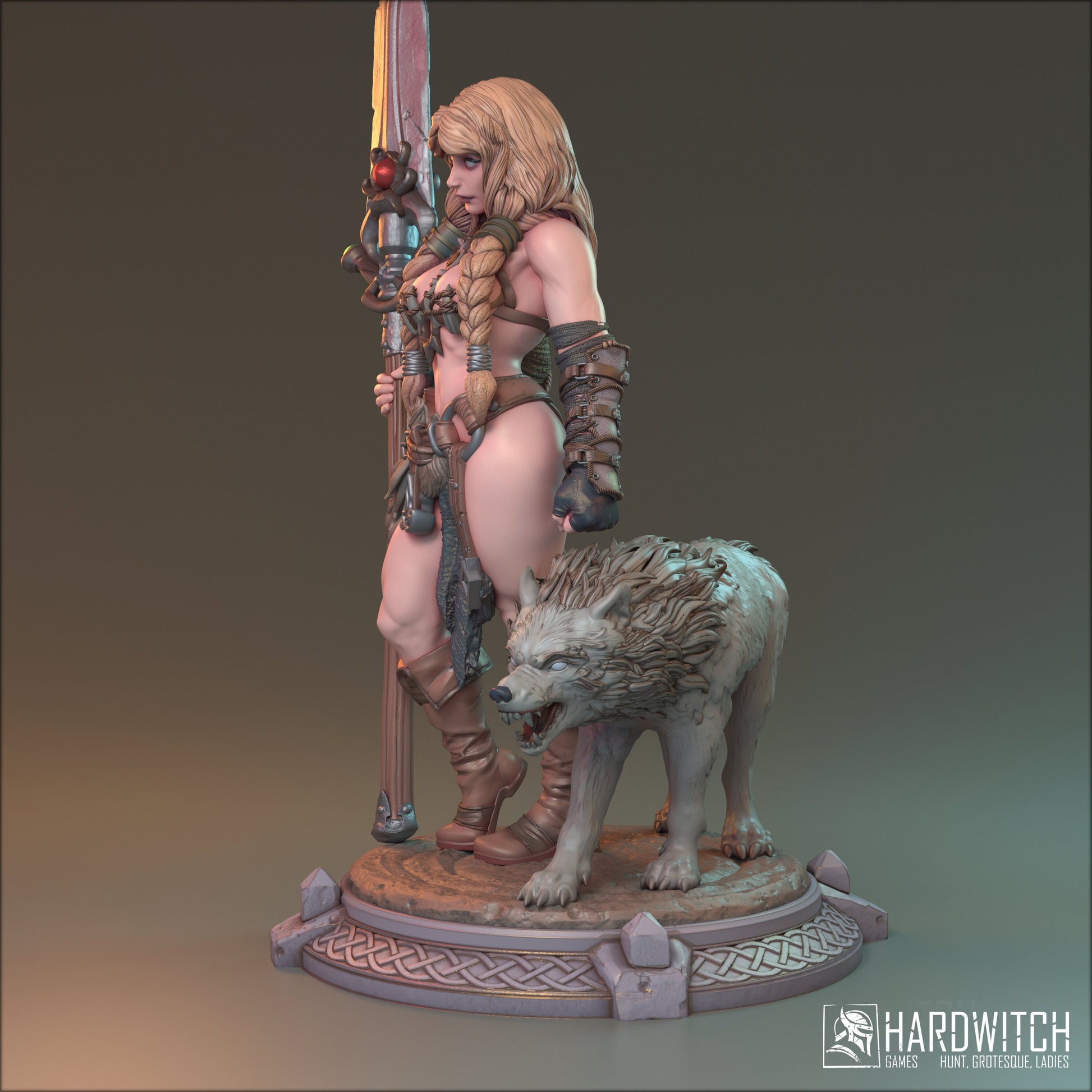 Alva Thurd Miniature (Standard & NSFW Variations) - HardWitch Games- 28mm / 32mm / 36mm / 75mm / 100mm