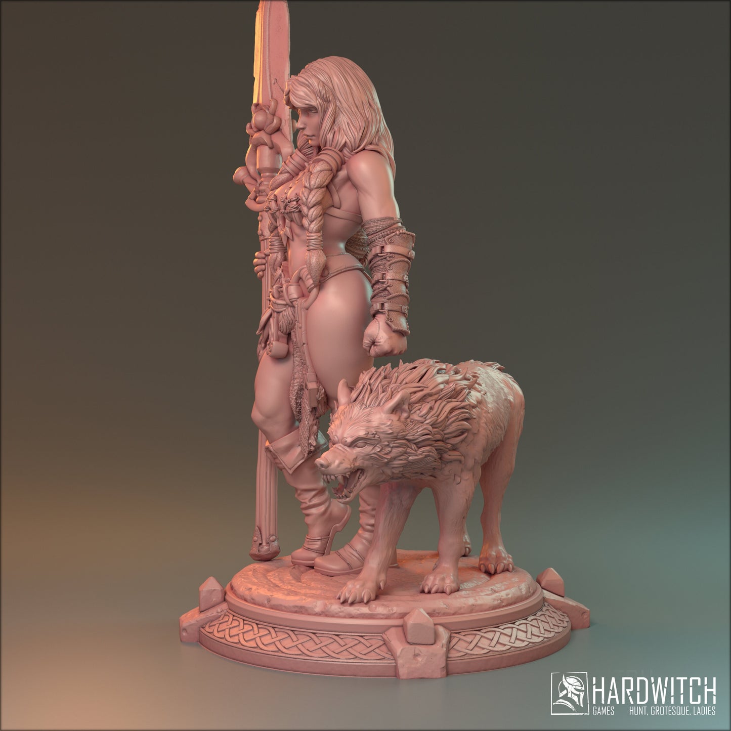 Alva Thurd Miniature (Standard & NSFW Variations) - HardWitch Games- 28mm / 32mm / 36mm / 75mm / 100mm