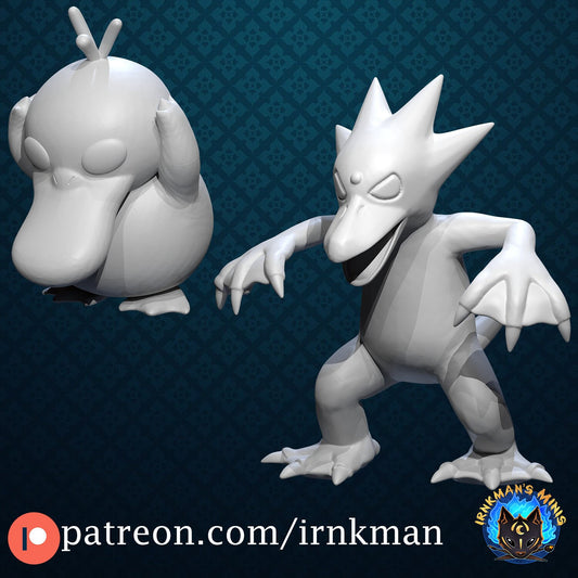 Psyduck / Golduck Miniatures - Irnkman's Minis