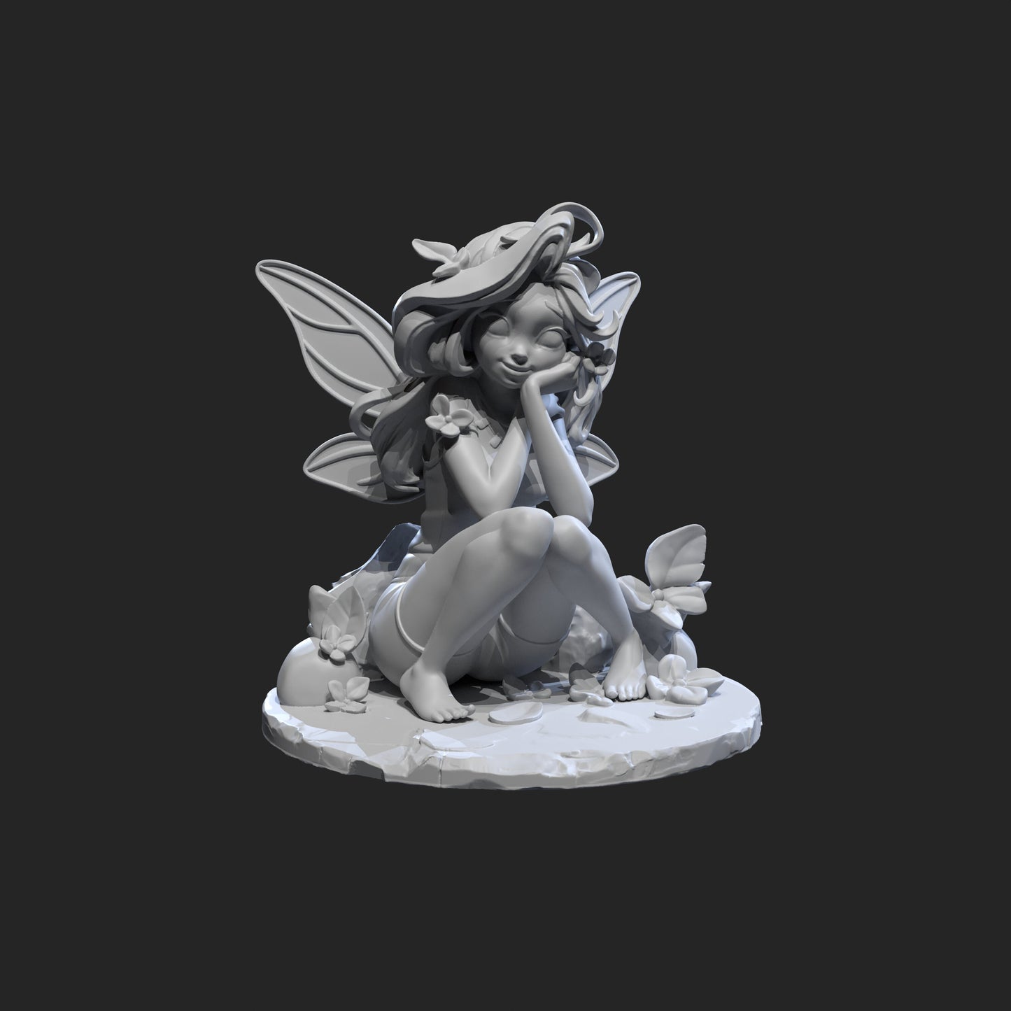 Iriel & Snugglepuff Miniature (3 Variations) - Female Miniatures - 28mm / 32mm / 36mm / 75mm