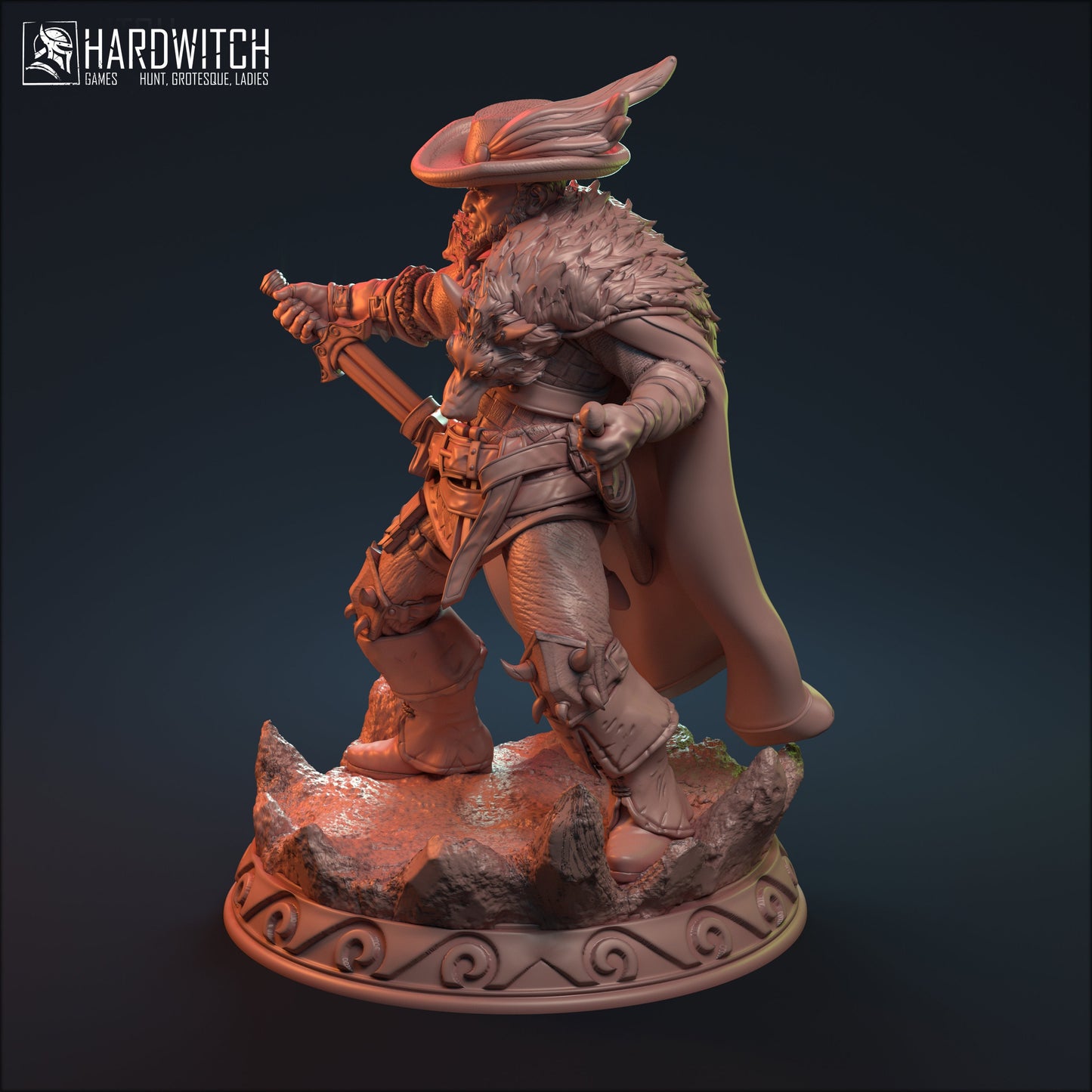 Zafar Miniature - HardWitch Games - 28mm / 32mm / 36mm / 75mm