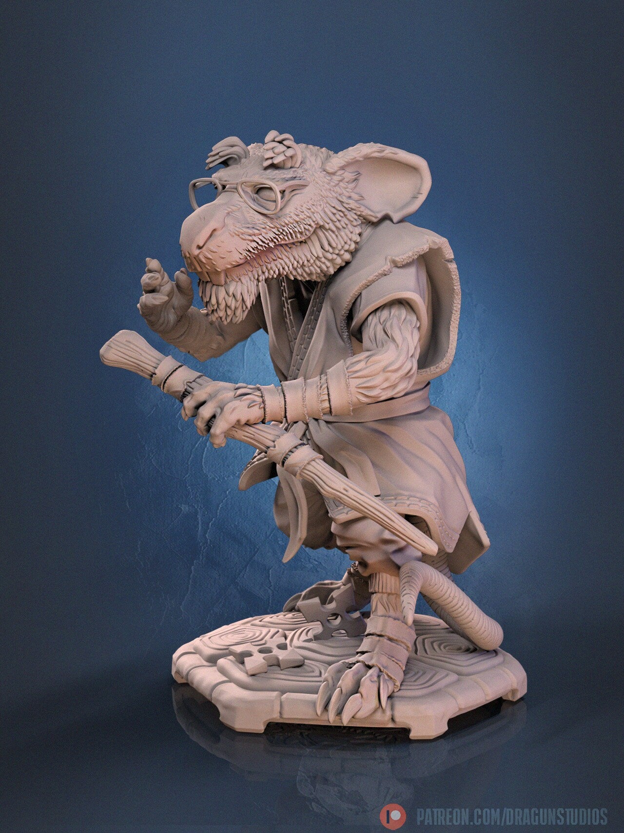 Radical Rat (Old & Young Variations) - DraGun Studios - 28mm / 32mm / 36mm / 100mm