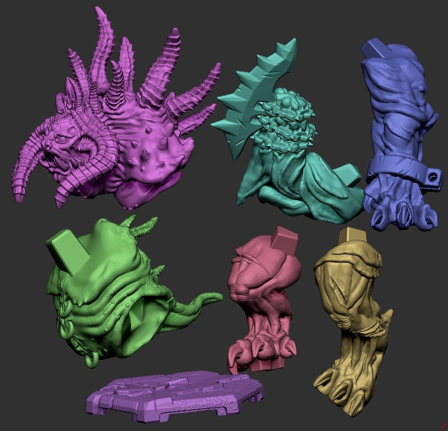 Demon Guard Miniature - DraGun Studios - 67mm / 132mm