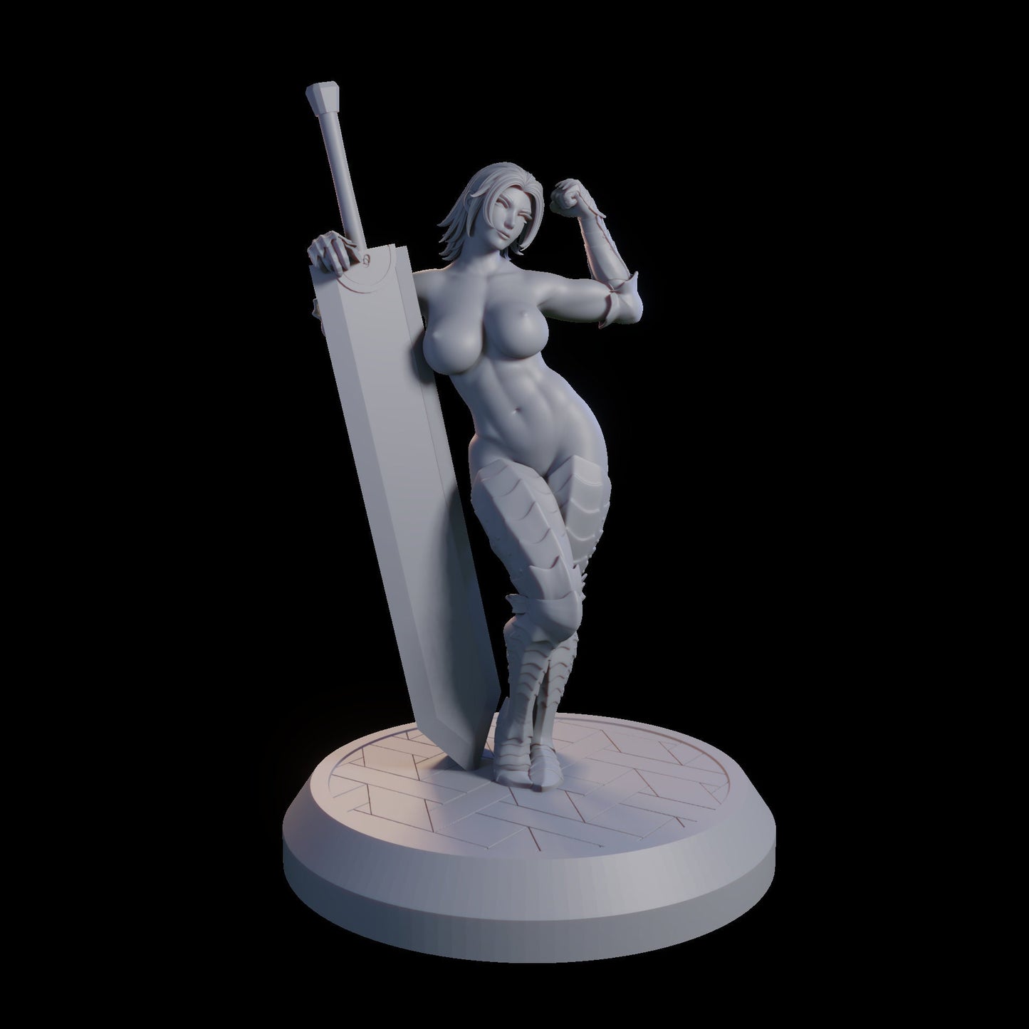 Knight Serenity Miniature (Standard & NSFW Variations) - QB Works - 28mm / 32mm / 36mm / 75mm